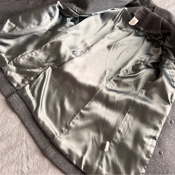 J. Crew Majesty Peacoat Stadium Cloth Nello Gori Wool Double Breasted Coat Gray - Picture 9 of 13